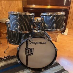 RARE! Vintage Slingerland 1960´s Blue Satin Shell Set